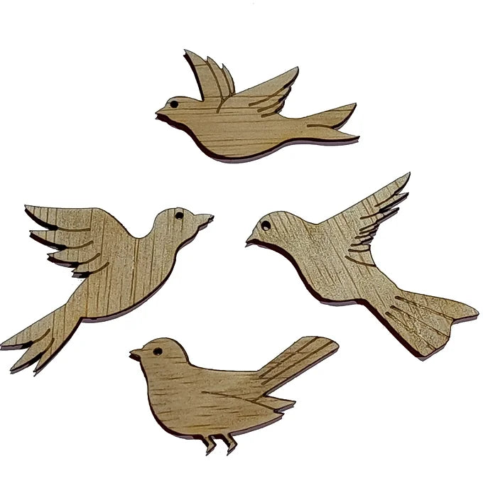 Set de 4 păsări