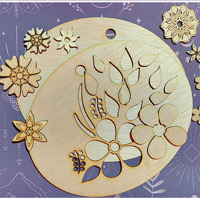 Set decorativ - Floare 3D