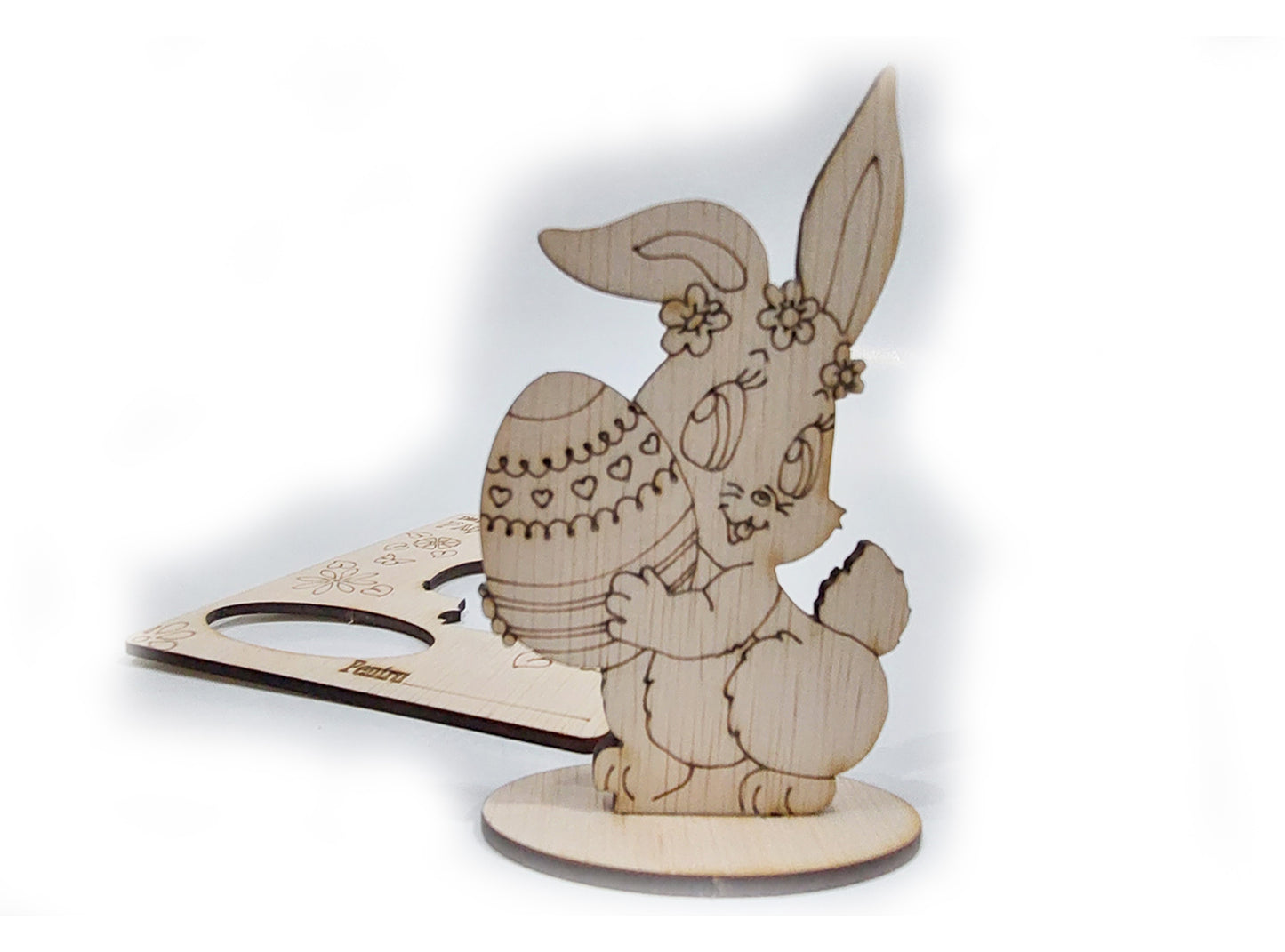 Card cu iepuraș de Paște- Ea