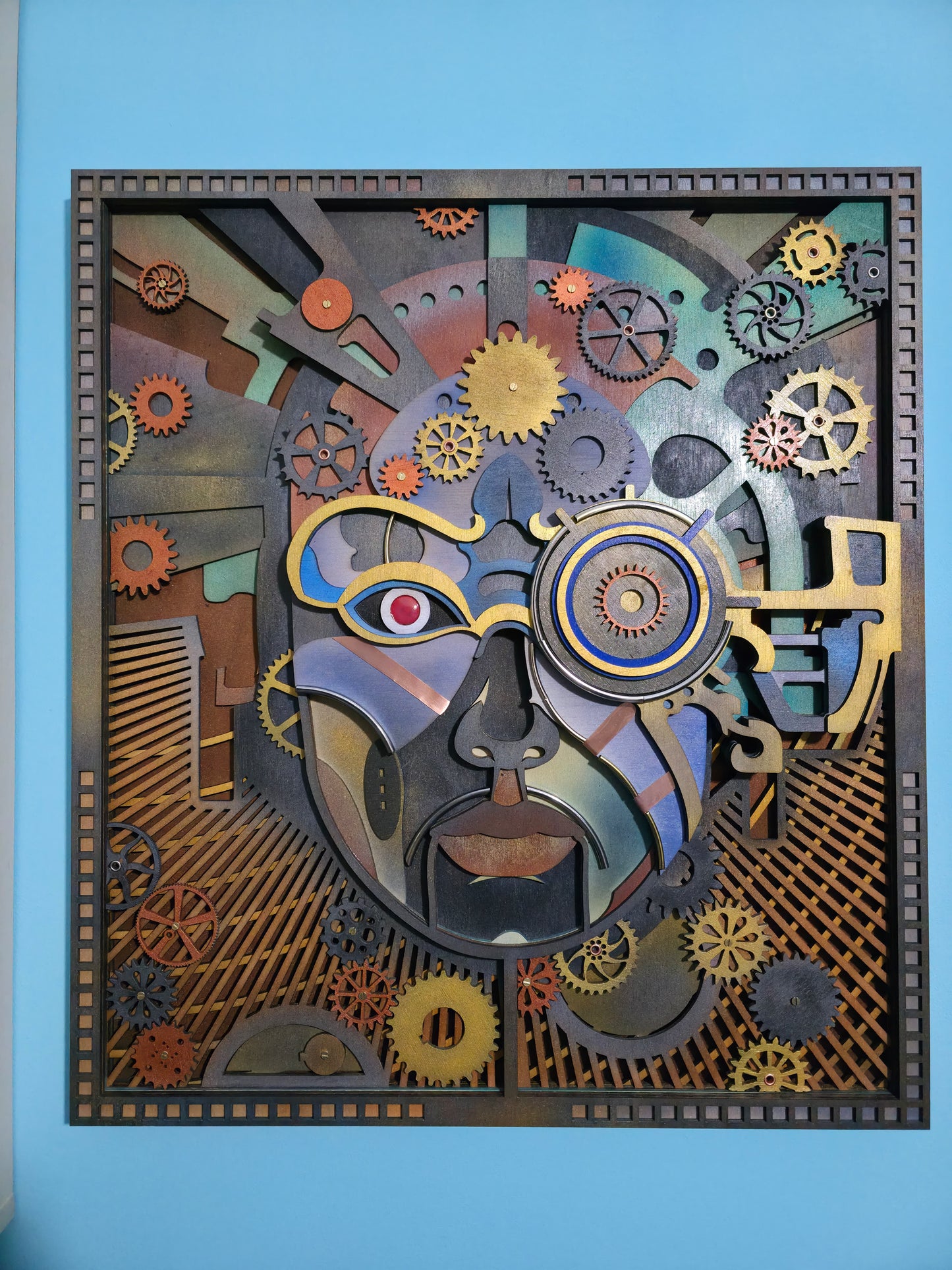Tablou tridimensional Steampunk man