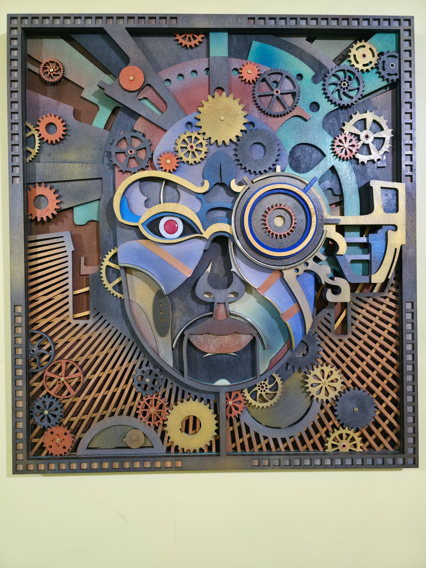 Tablou tridimensional Steampunk man