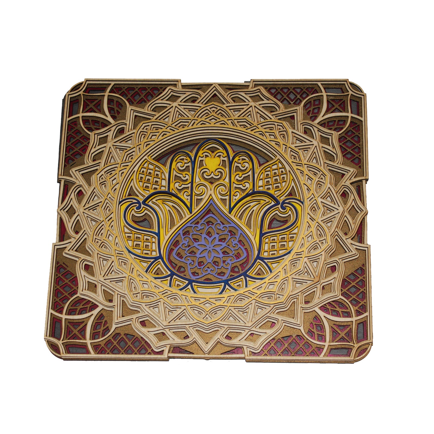 Mâna lui Buddha - mandala din lemn