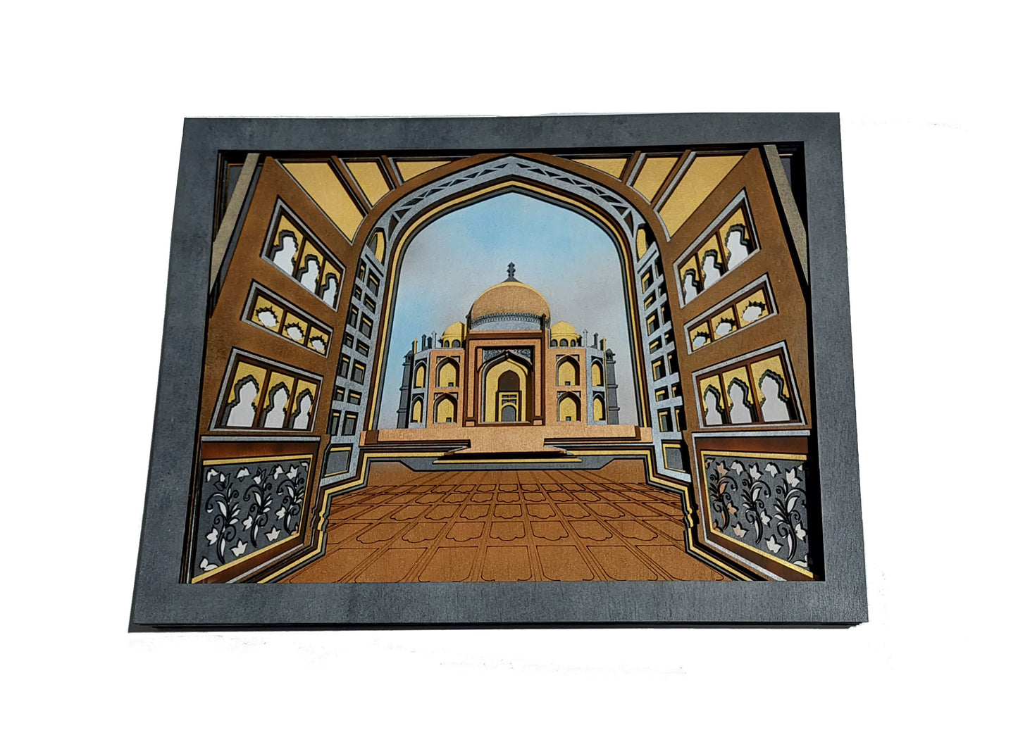 Taj Mahal - mandala din lemn