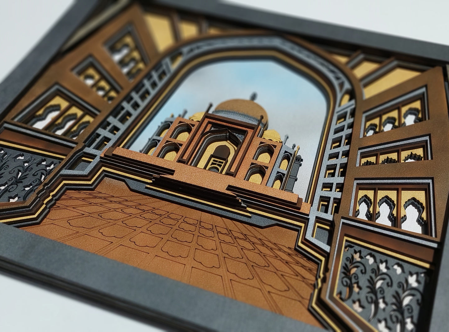 Taj Mahal - mandala din lemn