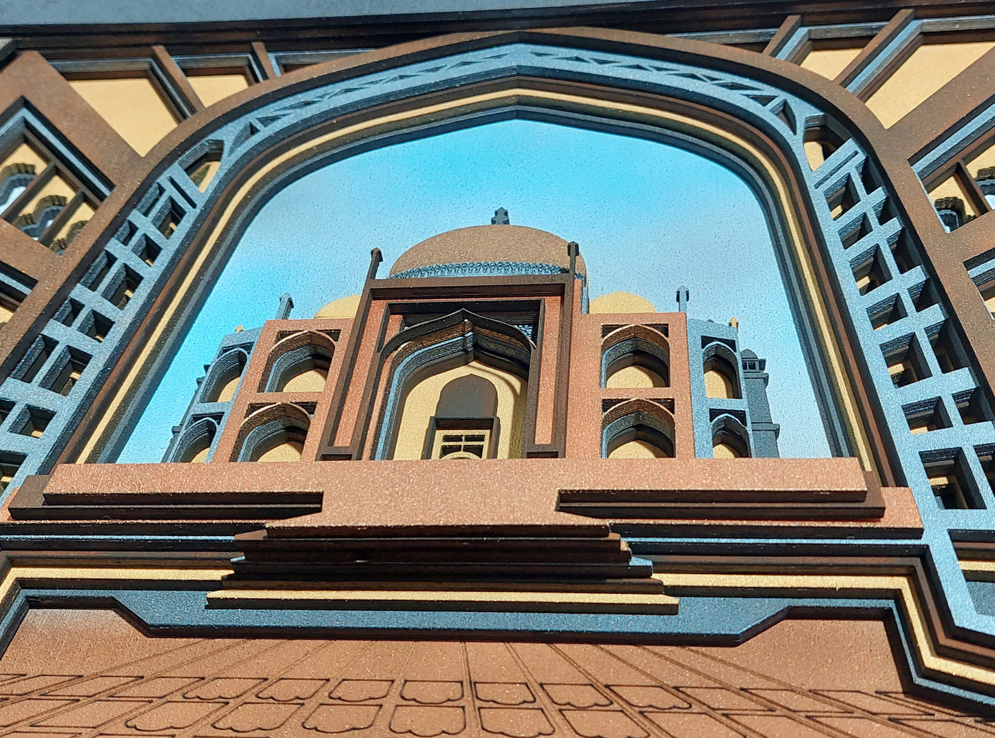 Taj Mahal - mandala din lemn