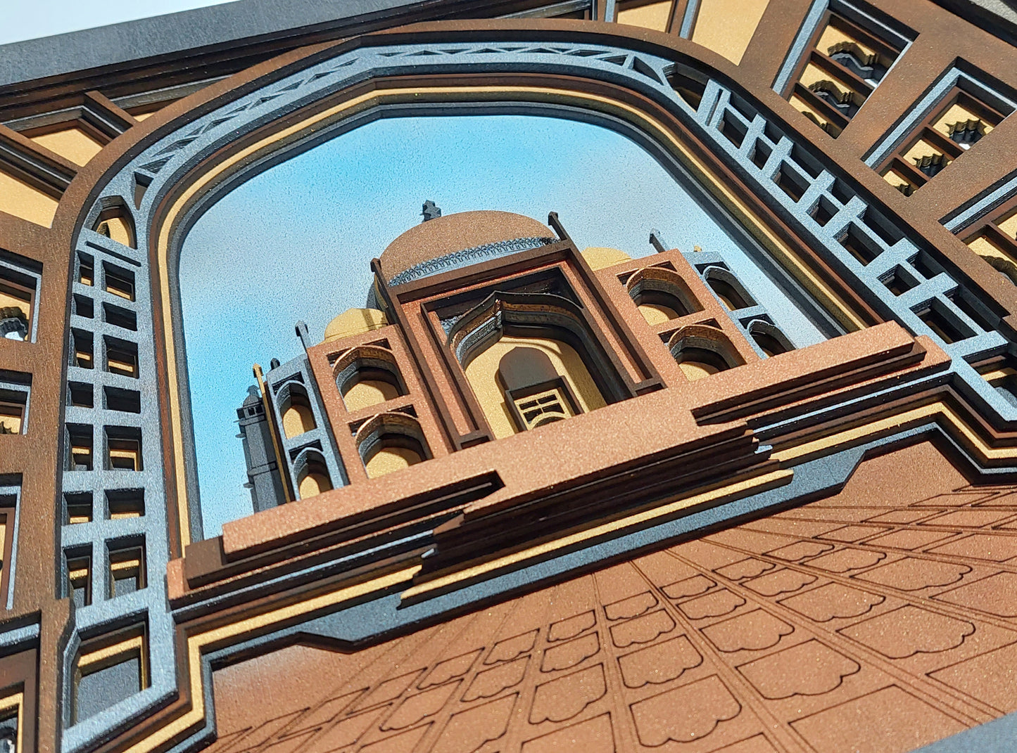 Taj Mahal - mandala din lemn