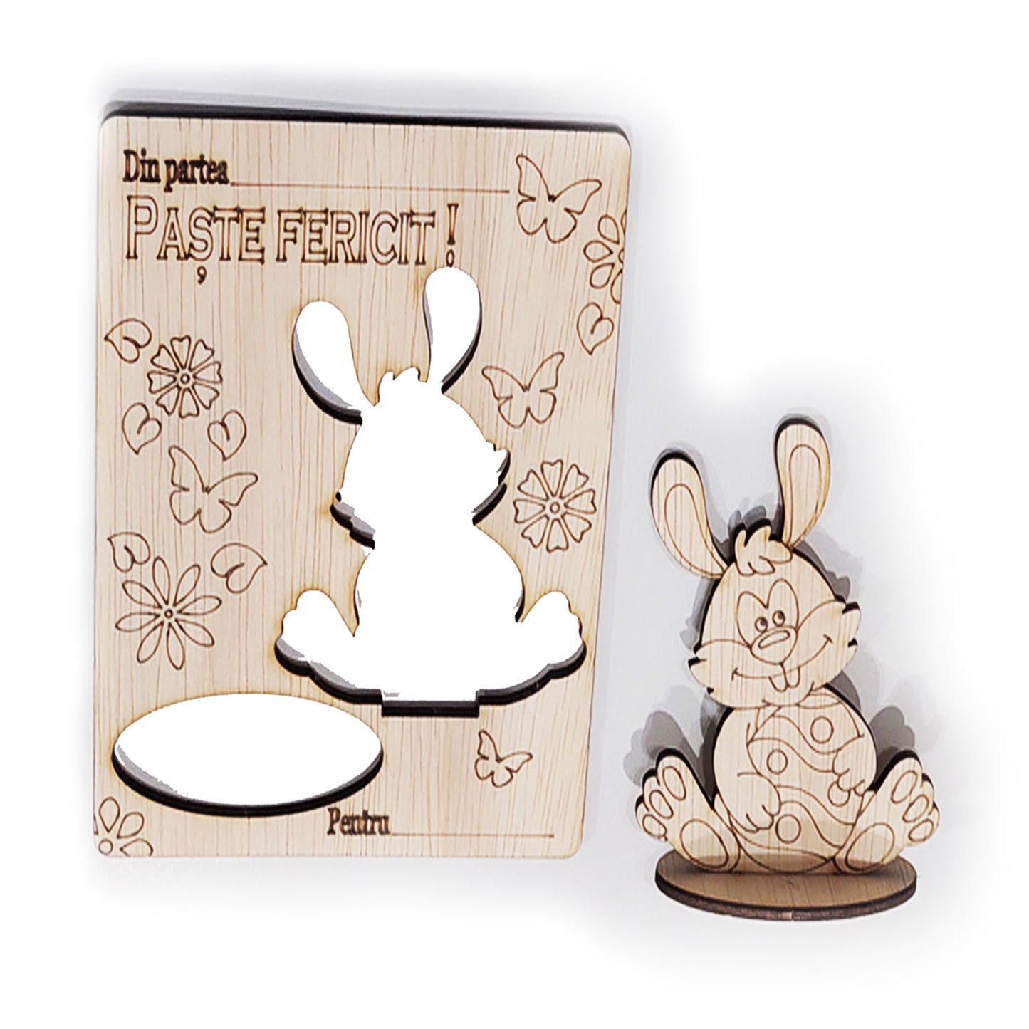 Card cu iepuraș de Paște- El