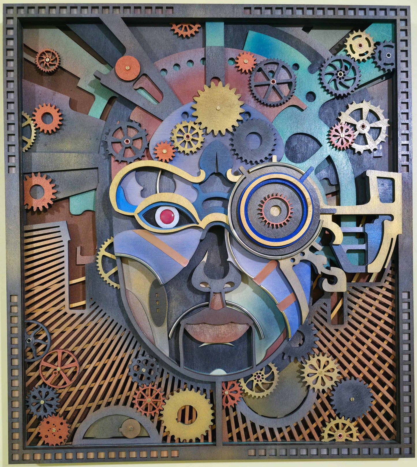 Tablou tridimensional Steampunk man