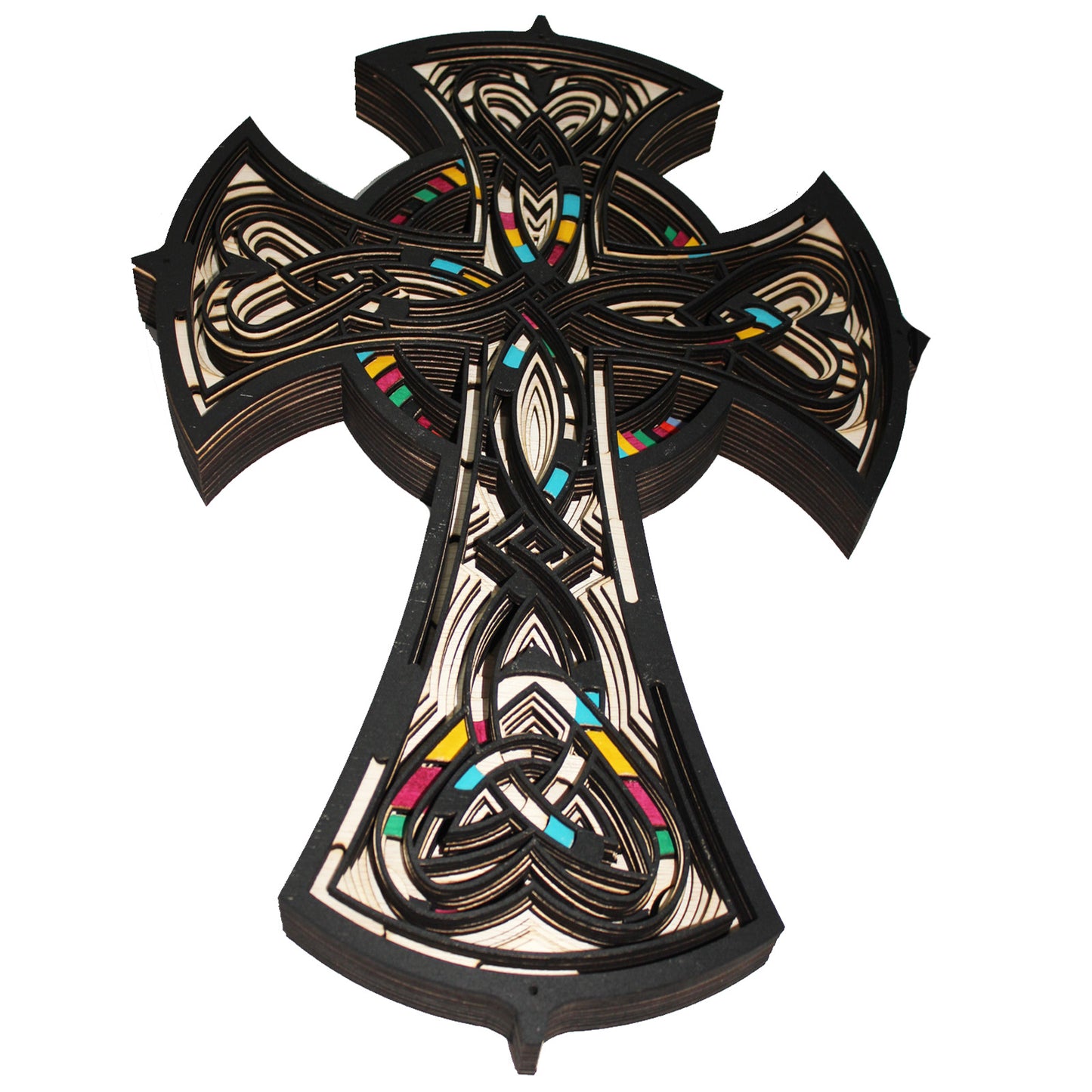 Crucea celtică - mandala din lemn