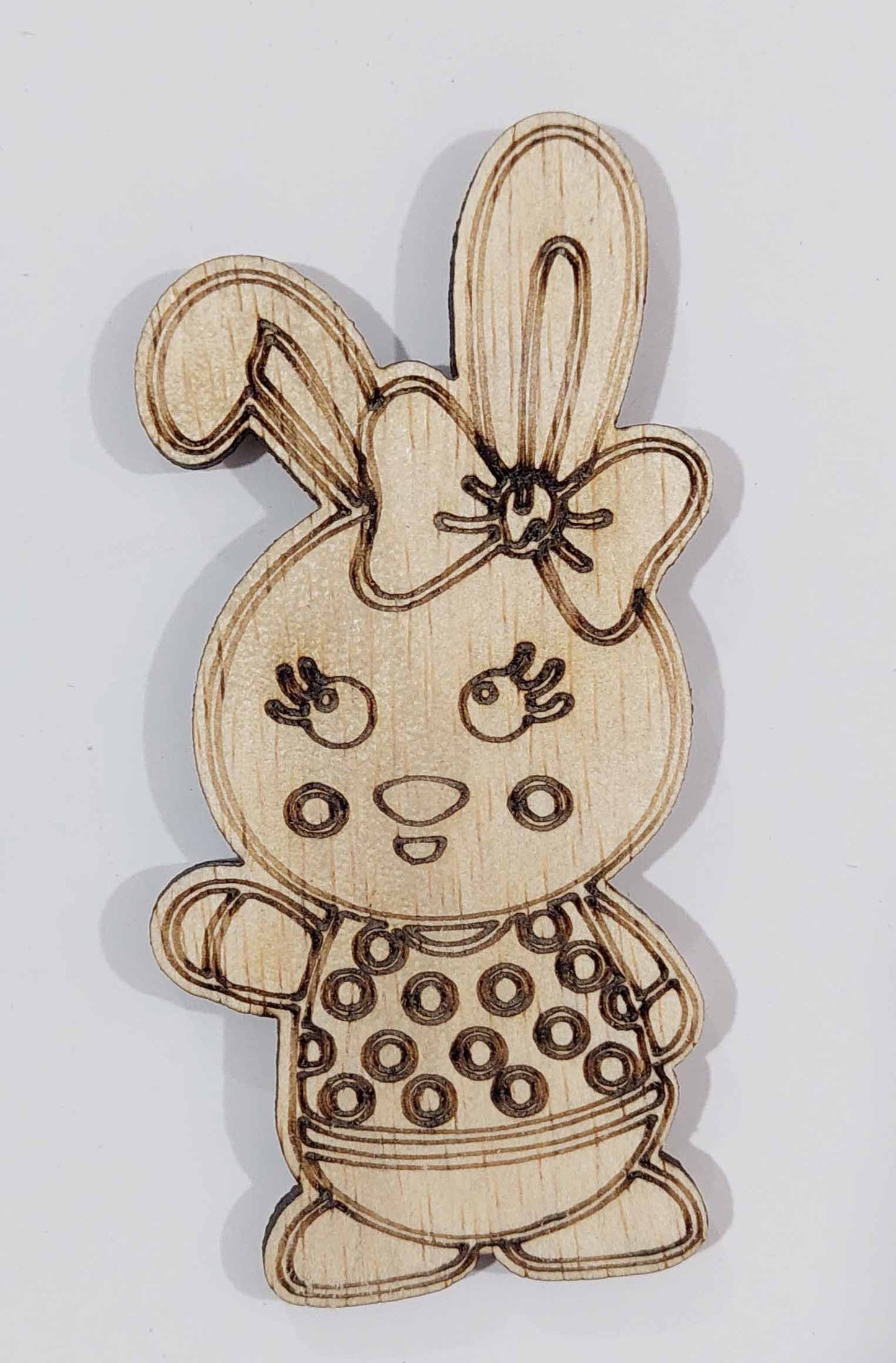 Figurină cu magnet- Iepuraș timid