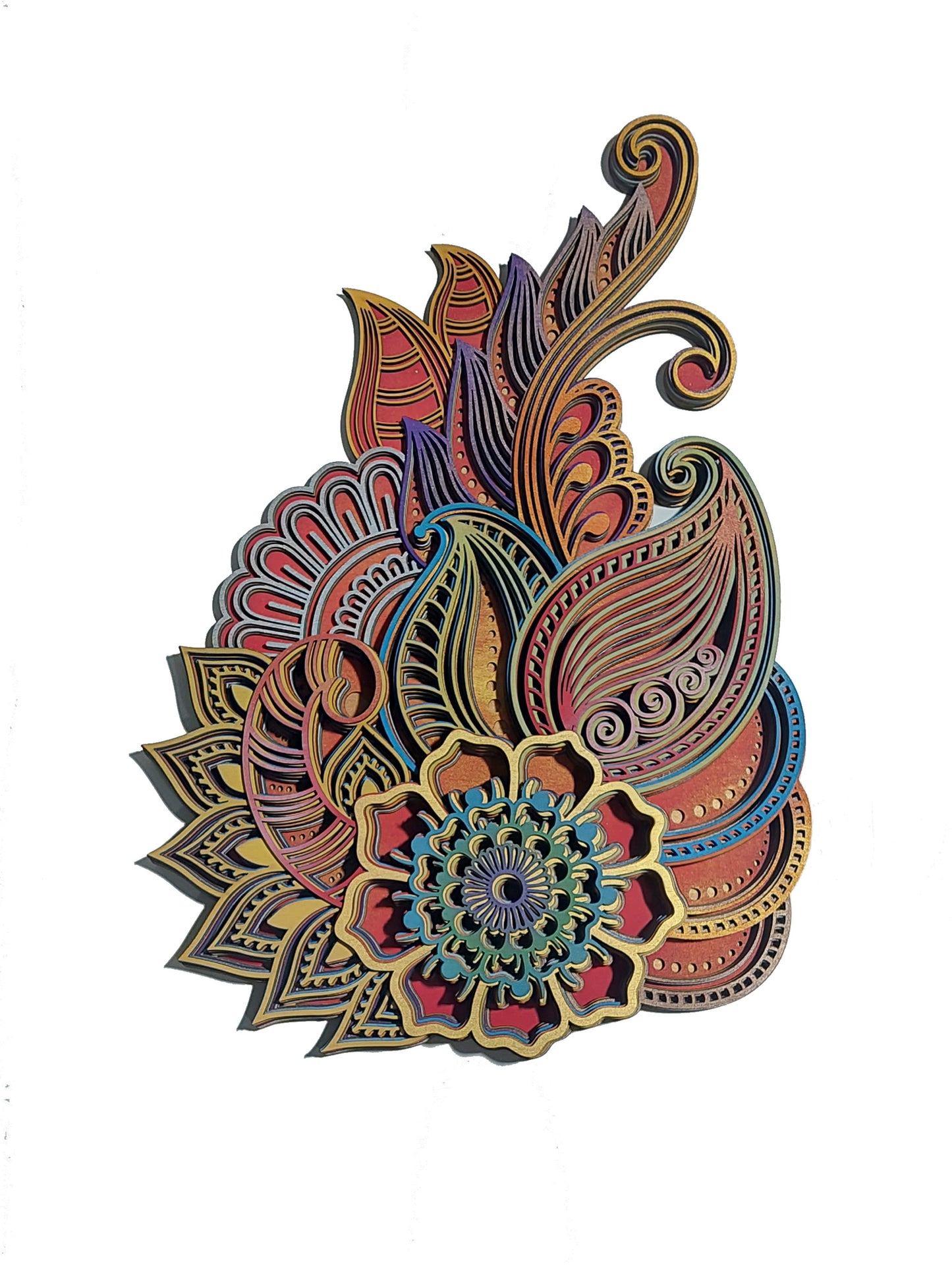 Flame - mandala din lemn