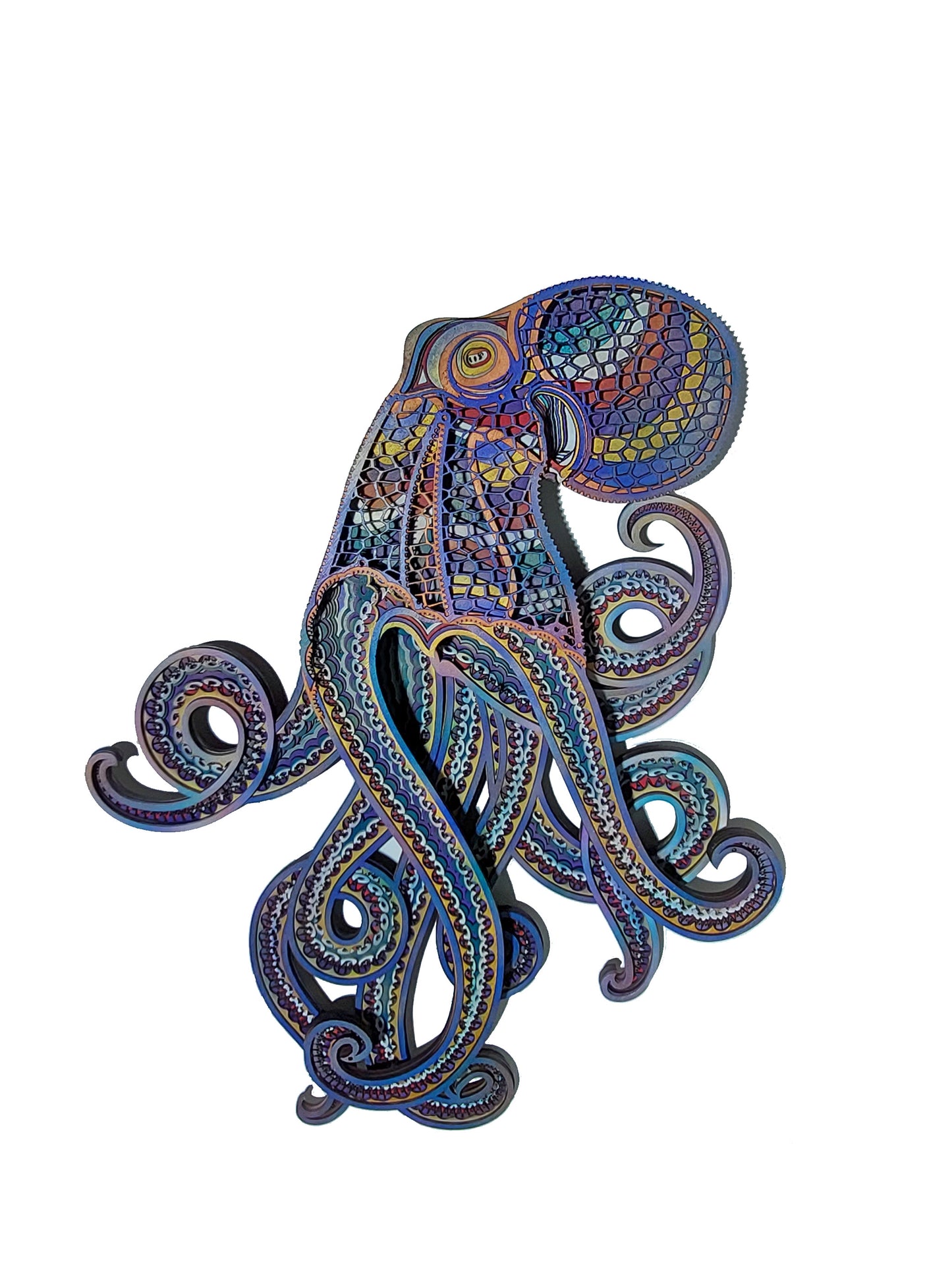 Kraken - mandala din lemn