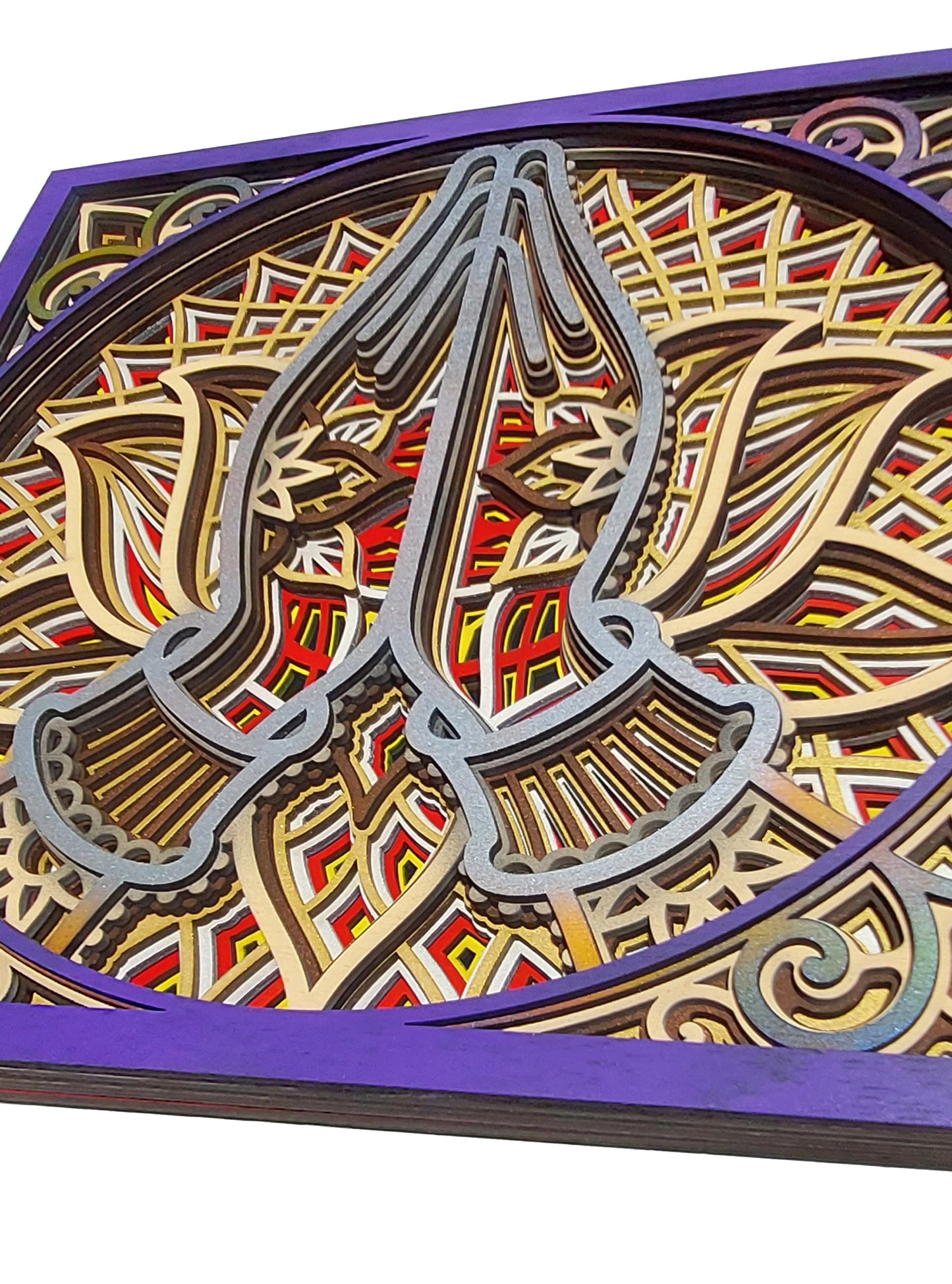 Namaste - mandala din lemn