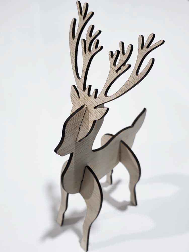 Ren pentru colorat și asamblat 27x14 cm