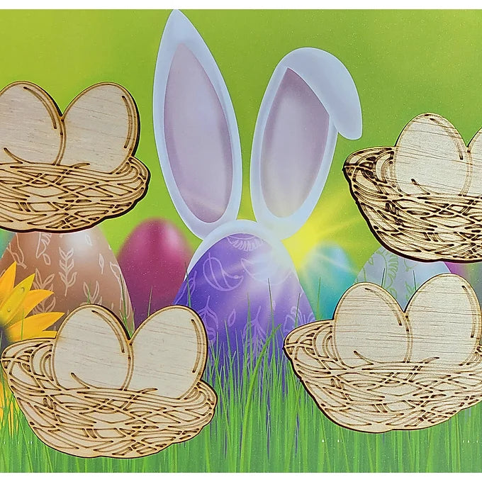 Set de 4 cuiburi cu ouă cu magneți