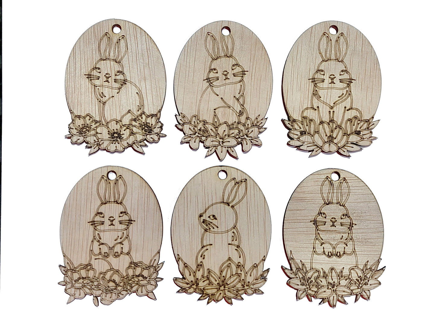 Team Bunny - Set de 6 medalioane de Paște