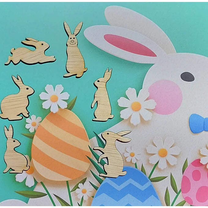 Set de 6 iepurași de Paște