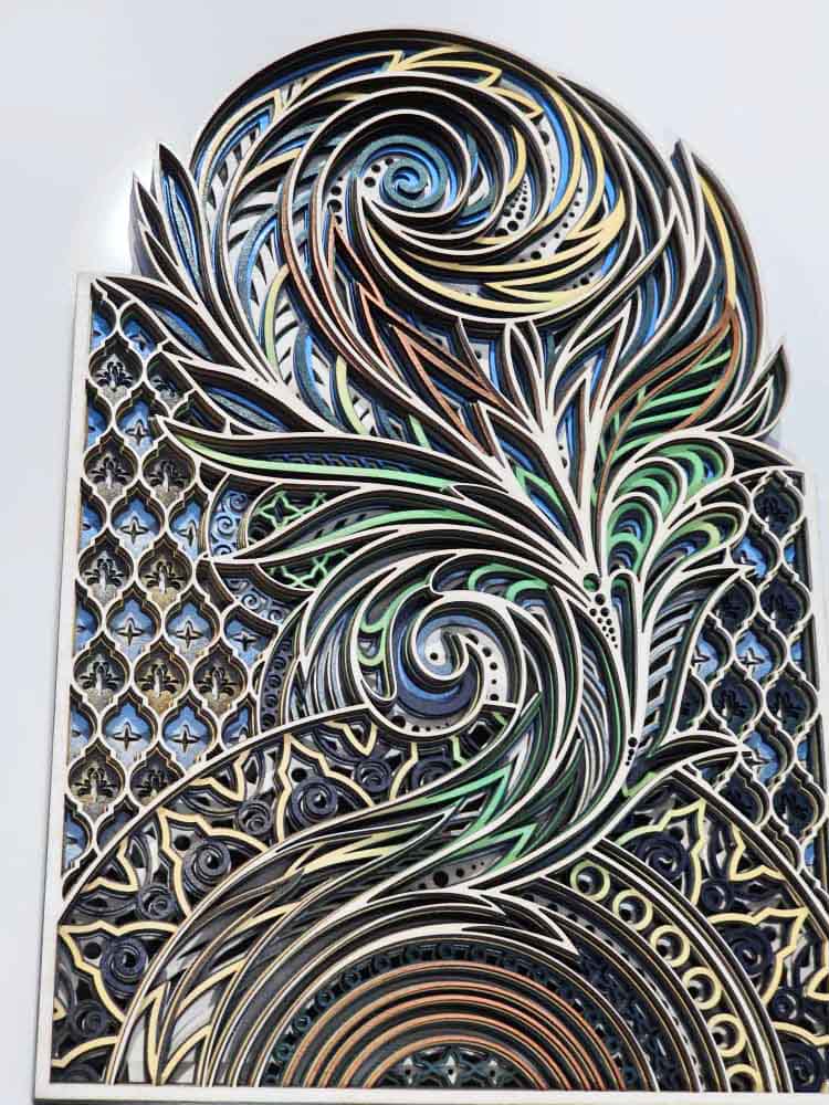 Spring - mandala din lemn