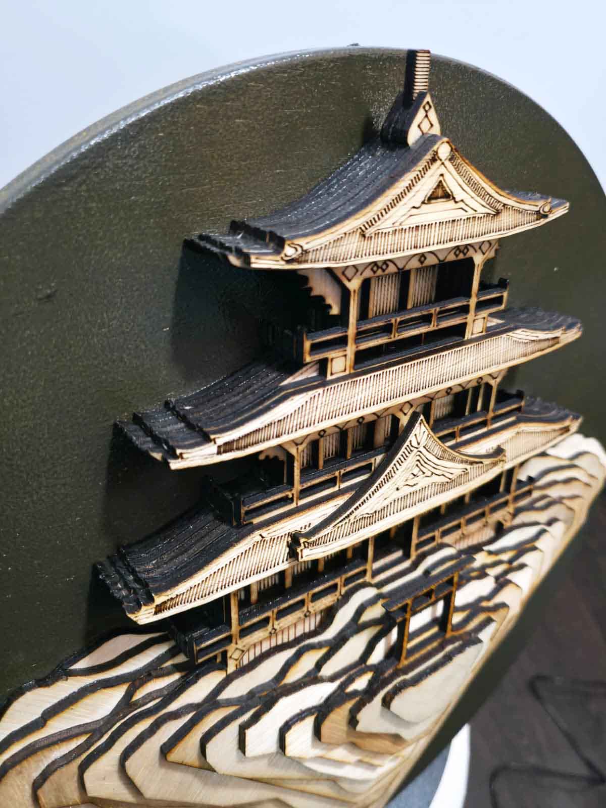 Templu japonez - mandala din lemn