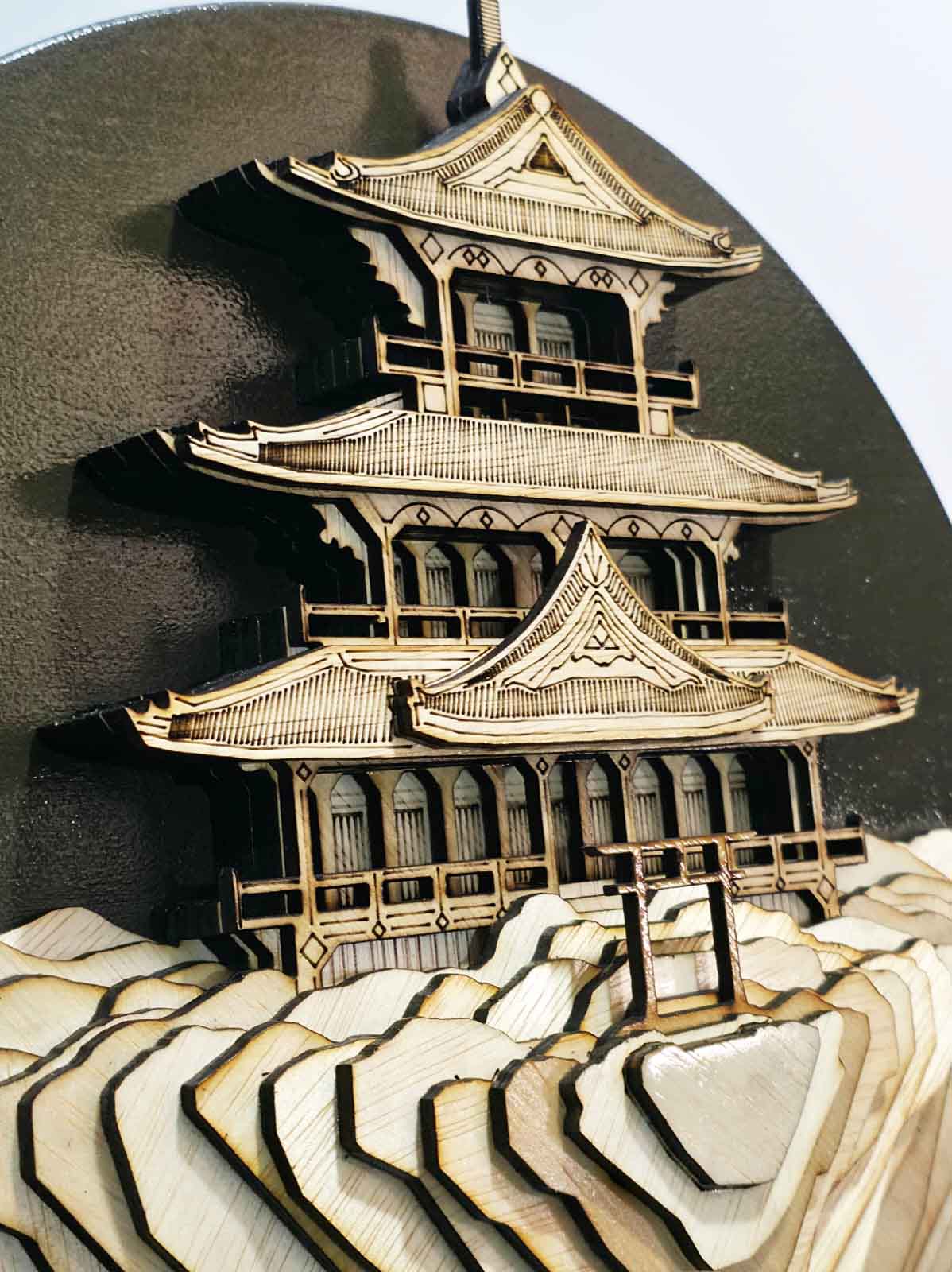 Templu japonez - mandala din lemn