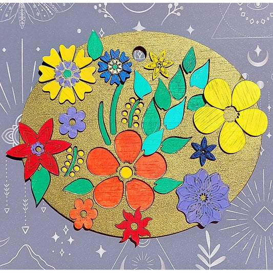 Set decorativ - Mandală floare 3D