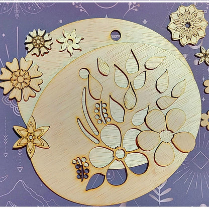 Set decorativ - Mandală floare 3D