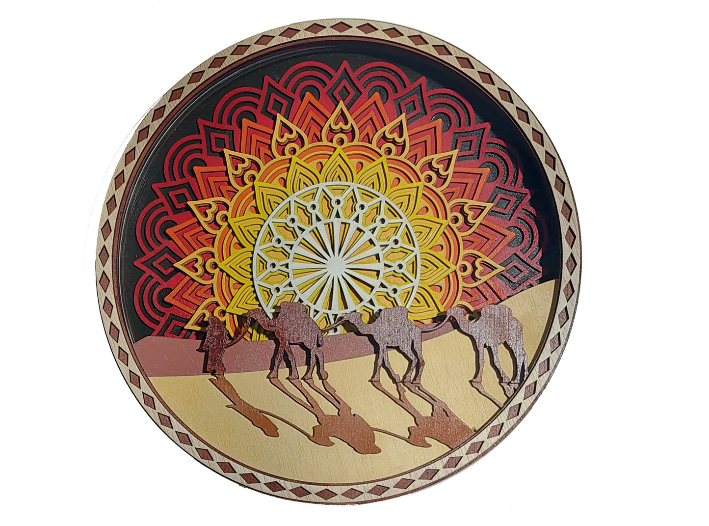 Mandala din lemn Caravanserai