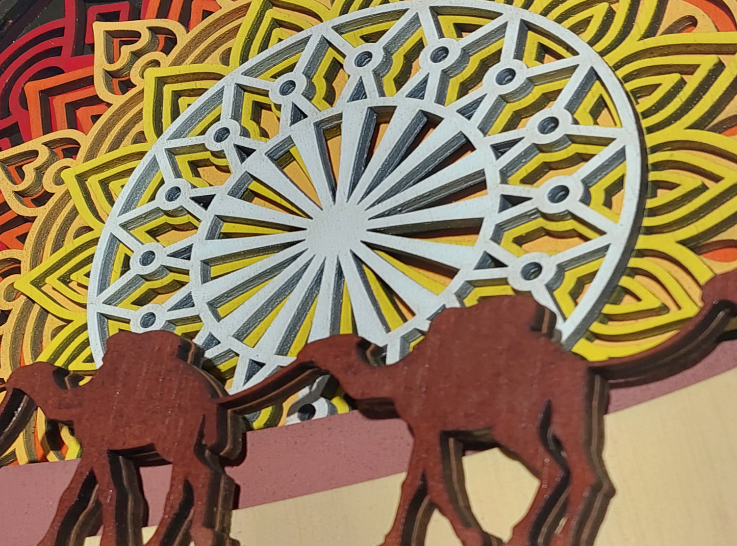 Mandala din lemn Caravanserai