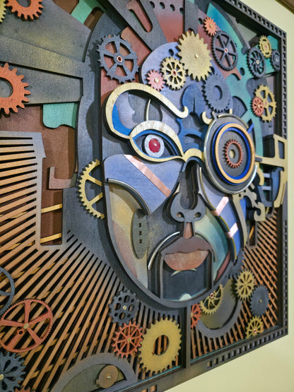 Tablou tridimensional Steampunk man