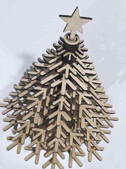 Brad de Crăciun în straturi 3D - 32 cm