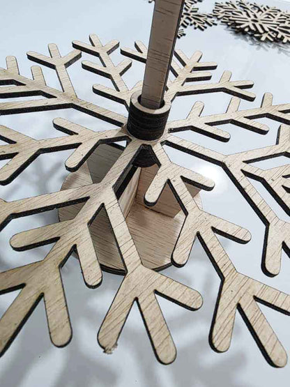 Brad de Crăciun în straturi 3D - 32 cm