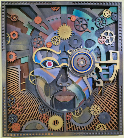 Tablou tridimensional Steampunk man