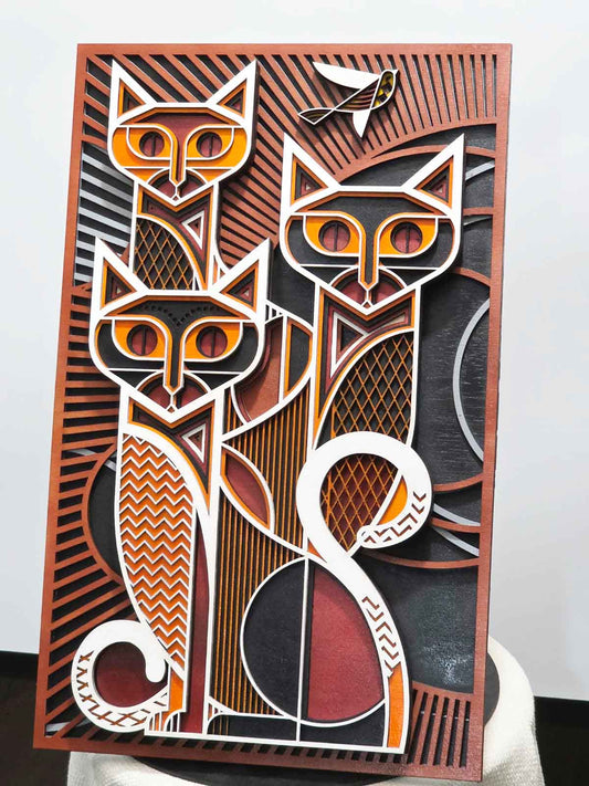 Mandala Crazy cats