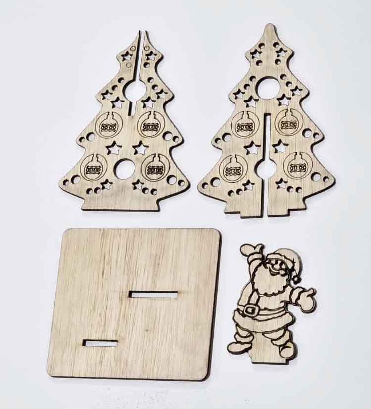 Decorațiune de Crăciun 3D - 16x12x11 cm