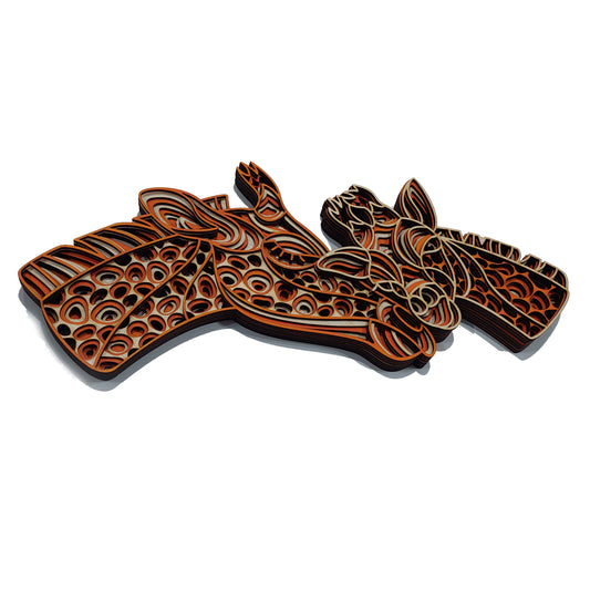 Mandala 3D Girafe