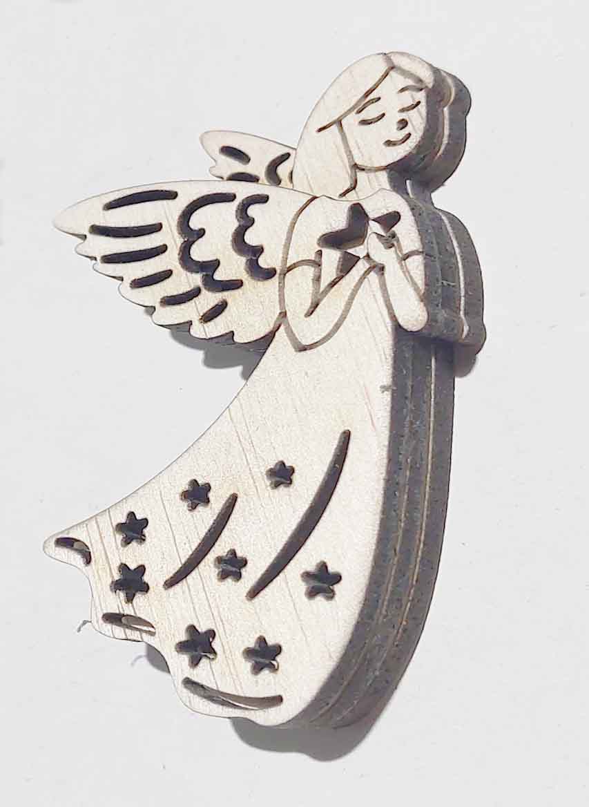 Îngeraș 8,5x6 cm pentru atârnat în bradul de Crăciun