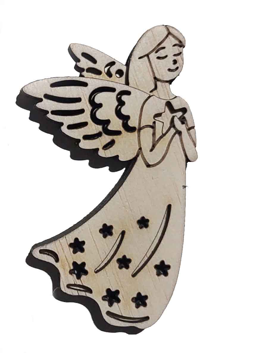 Îngeraș 8,5x6 cm pentru atârnat în bradul de Crăciun