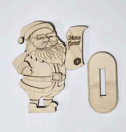 Moș Crăciun  21x20x4 cm- set pentru colorat și asamblat