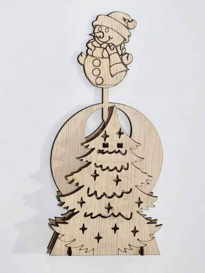 Pendul cu om de zăpadă 23x12x3 cm