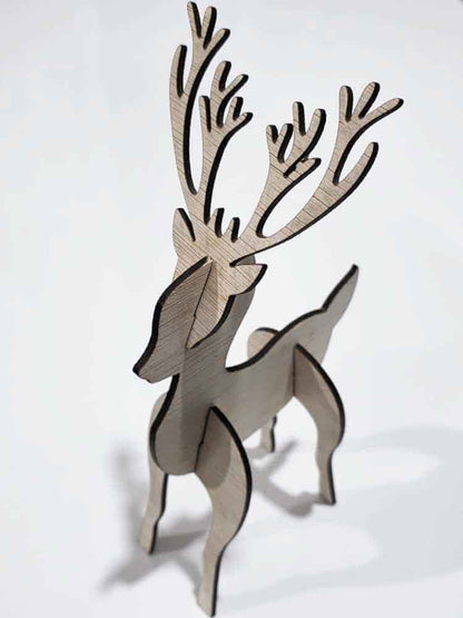 Ren pentru colorat și asamblat 27x14 cm