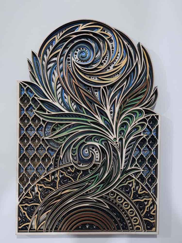 Spring - mandala din lemn