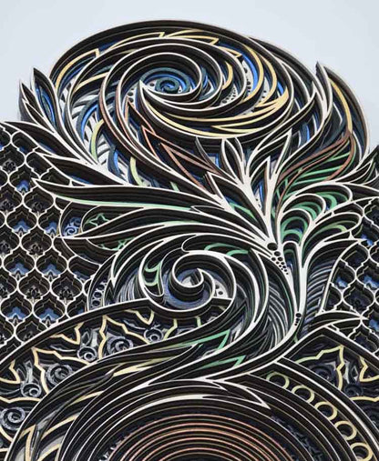 Spring - mandala din lemn